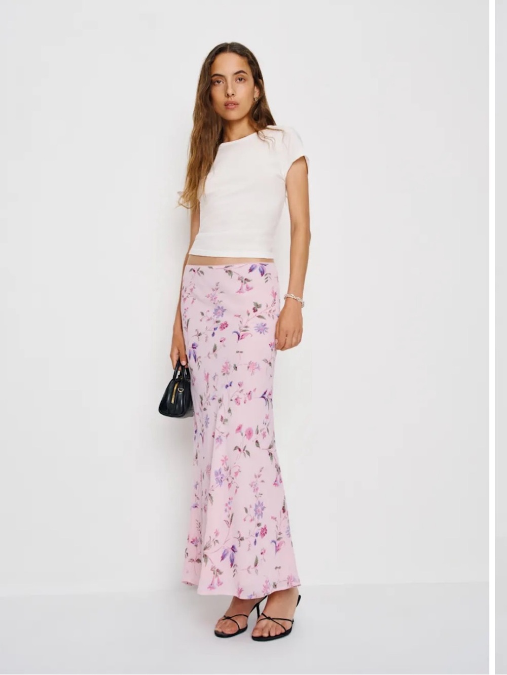 Reformation Laylah Skirt in Stella, Size 8 - NWT